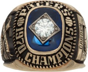 Indiana Pacers Championship Ring 1970