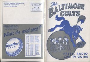 Baltimore Colts 1953 Press Guide