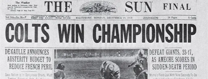 Colts Win Championship 1958