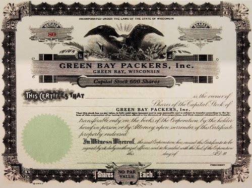 1957 Green Bay Packers Season Ticket Form, From 1st Season at, Lot #43109