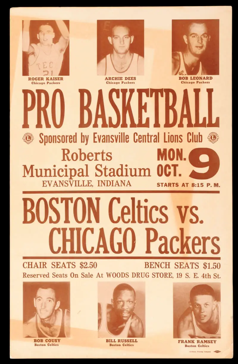 Celtics-Packers Program 1961