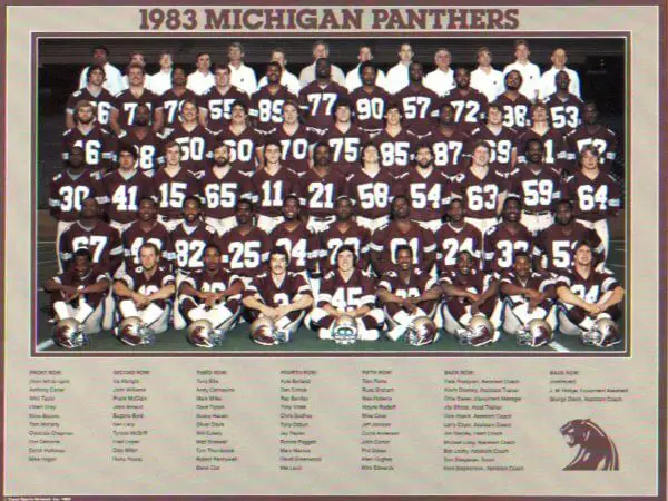 Michigan Panthers Team Photo