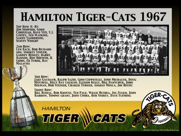 1967 Hamilton Tiger-Cats