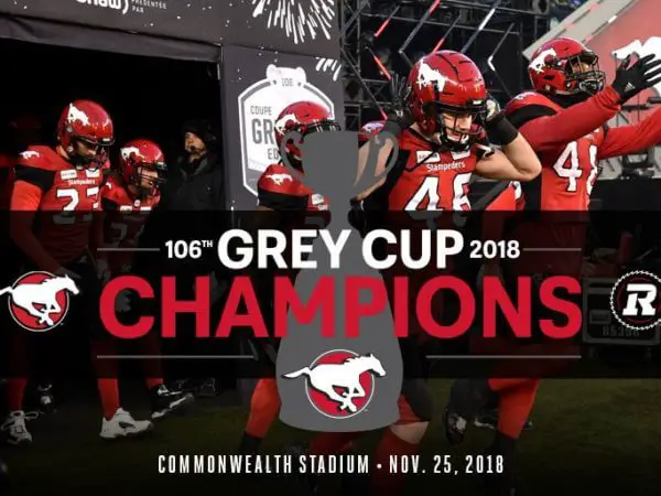 Grey Cup Calgary Stampeders 2018