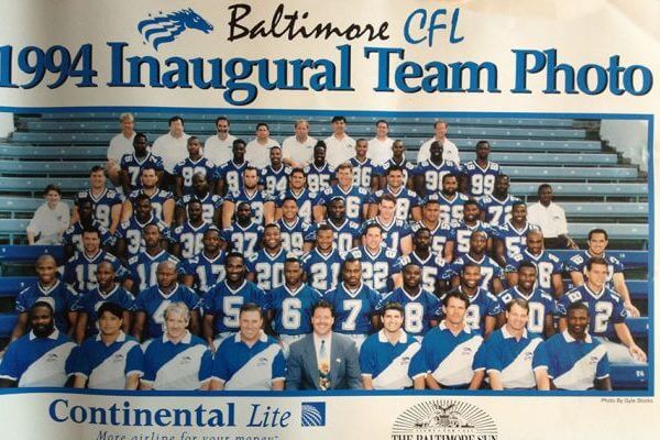 Team Photo Baltimore Stallions 1994