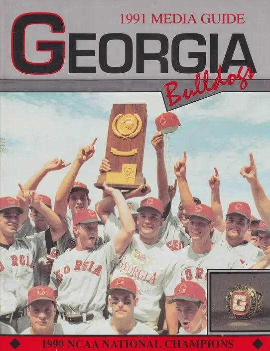 1991 Baseball Georgia Bulldogs