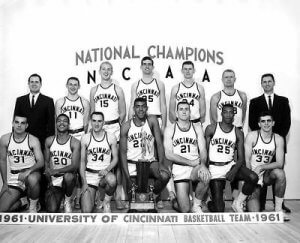 Cincinnati Bearcats Basketball Champs 1961