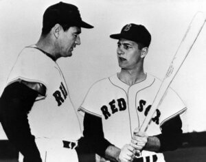 Boston Red Sox Ted Williams and Carl Yastrzemski