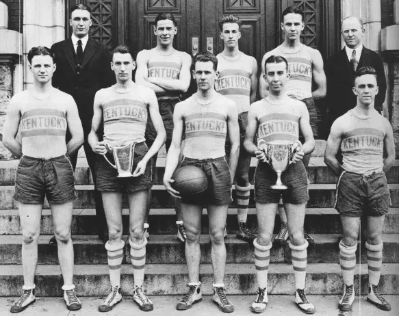 1921 Kentucky wins the first Southern Intercollegiate Athletic Association basketball championship