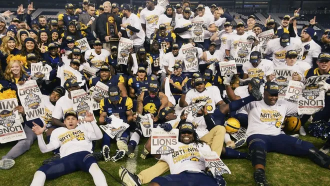 Texas A&M Commerce Lions football team wins its third NCAA Division II