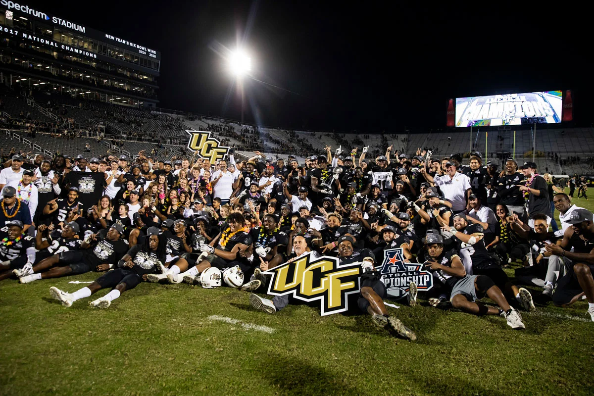 UCF football team wins its fourth AAC title