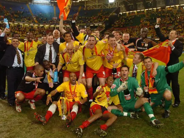 2006 Watford FC wins promotion back to the Premier League