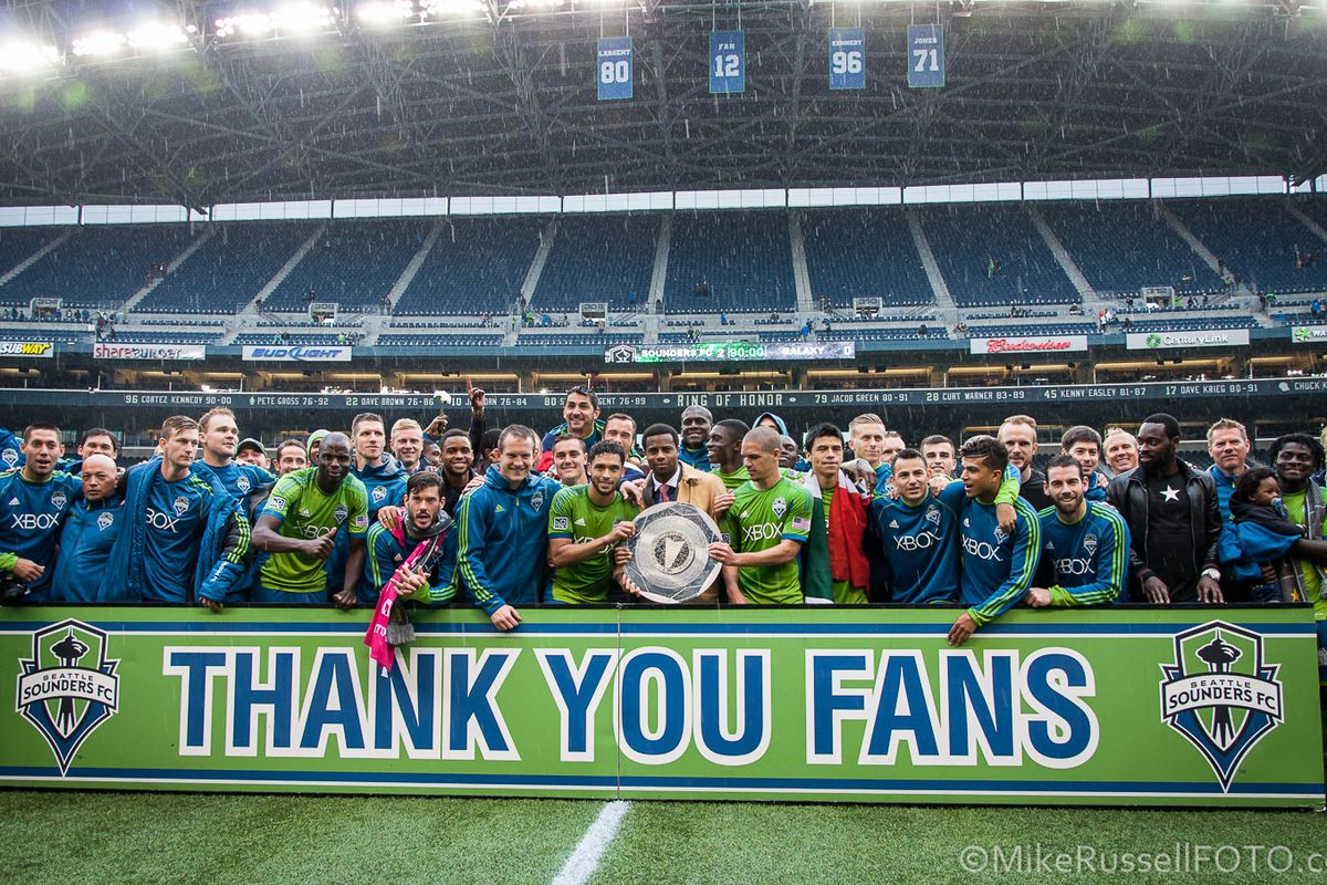 The Seattle Sounders supporter shield