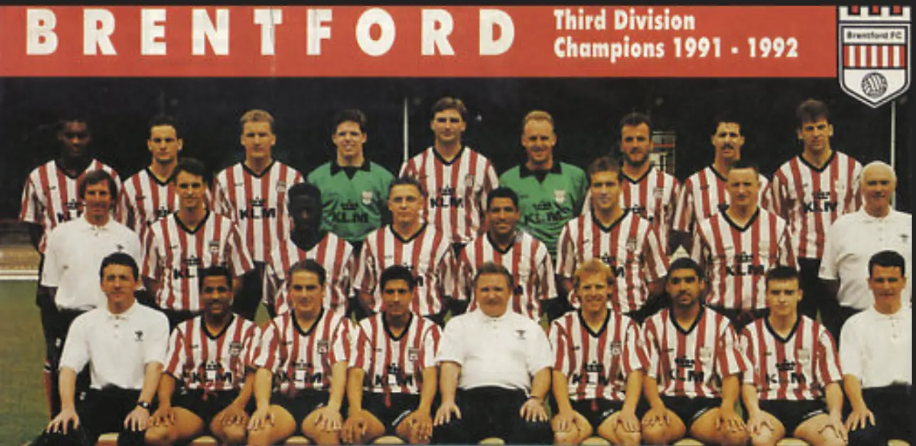 Brentford club wins the Third Division title