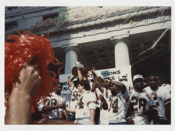 1989: The Hurricanes win national championship in football