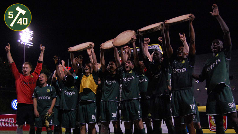 2009: The Portland Timbers club won Commissioner’s Cup