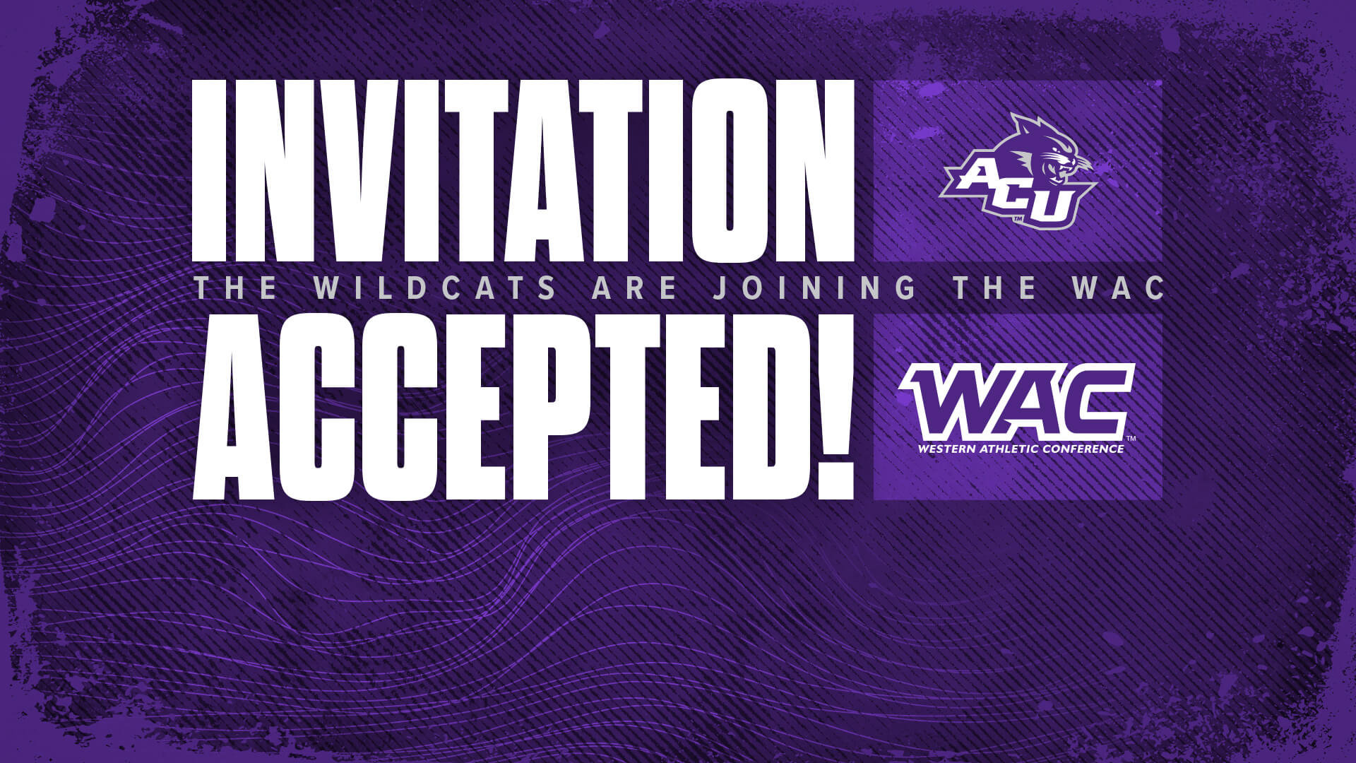 ACU officially joined the Western Athletic Conference (WAC)