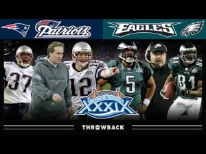 Patriots vs Eagles Super Bowl 2004