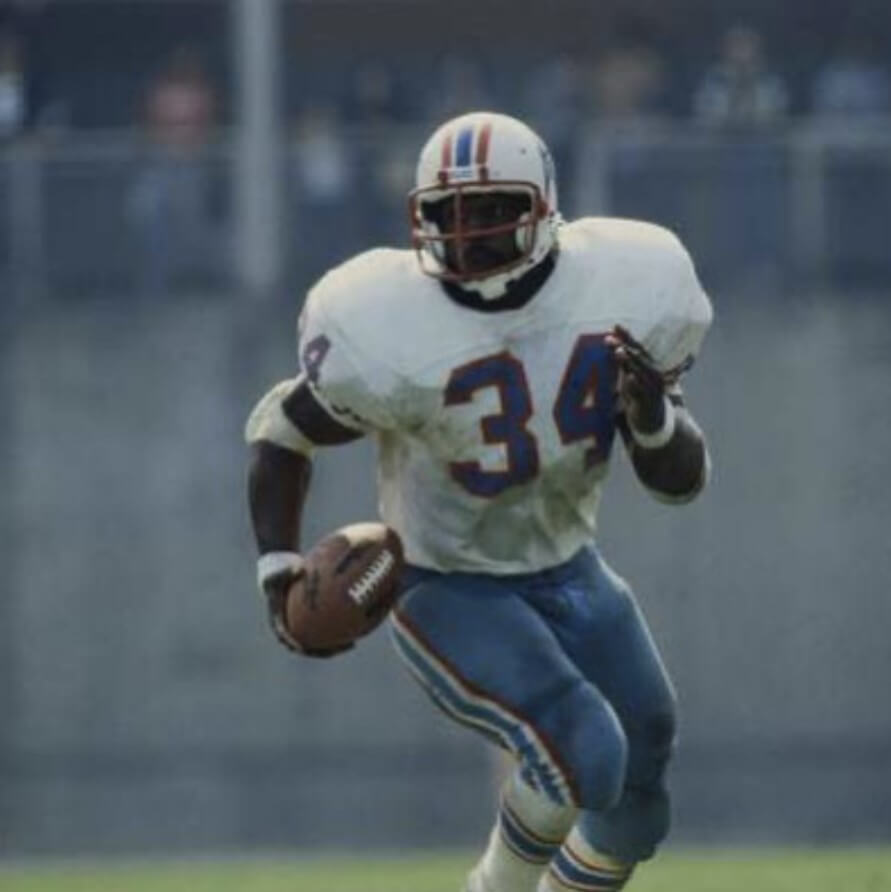 Earl Campbell 34 - wearing Houston Oilers Jersey