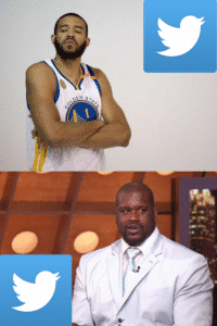 Tweet Shaq and GS Warriors