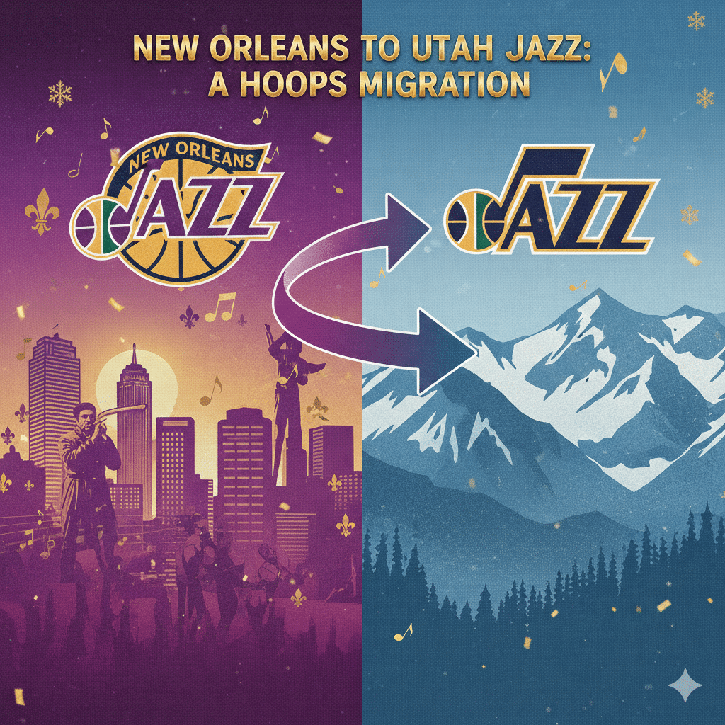 New Orleans Jazz to Utah Jazz