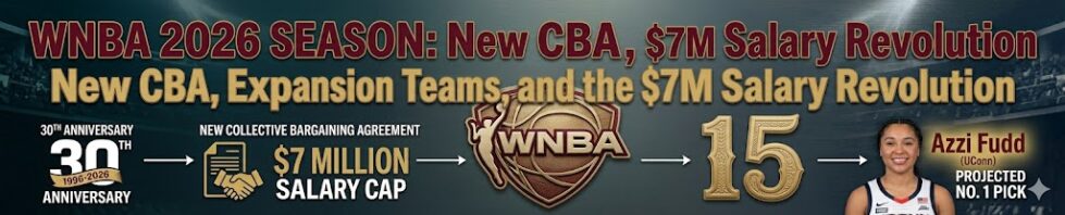 WNBA 2026 Season: New CBA, Expansion Teams, and the $7M Salary Revolution | Logo History WNBA CBA and CC 2026
