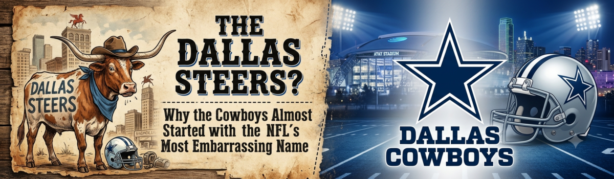 The Dallas Steers? Why the Cowboys Almost Started with the NFL’s Most Embarrassing Name | Logo History Dallas Steers? Cowboys