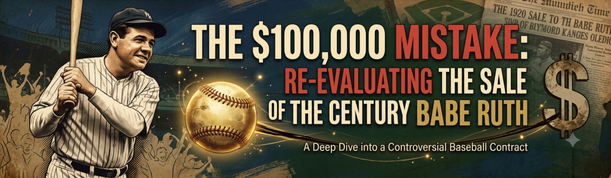 The Day $100k Ruined a Franchise: Re-Examining the Babe Ruth Sale | Logo History Sale of Century Babe Ruth