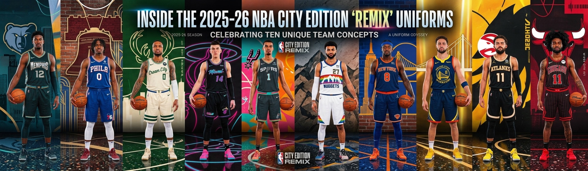 Featured image for “Inside the 2025-26 NBA City Edition ‘Remix’ Uniforms”