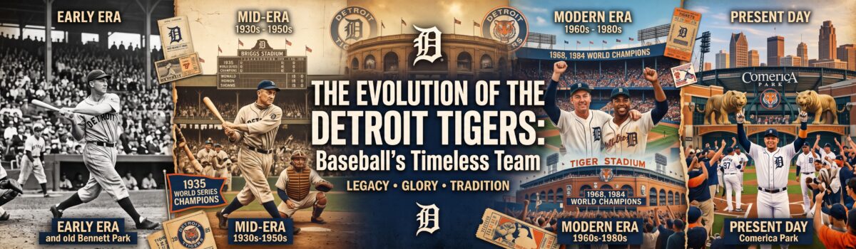 The Evolution of the Detroit Tigers: Baseball’s Timeless Team | Logo History Evolution of the Detroit Tigers