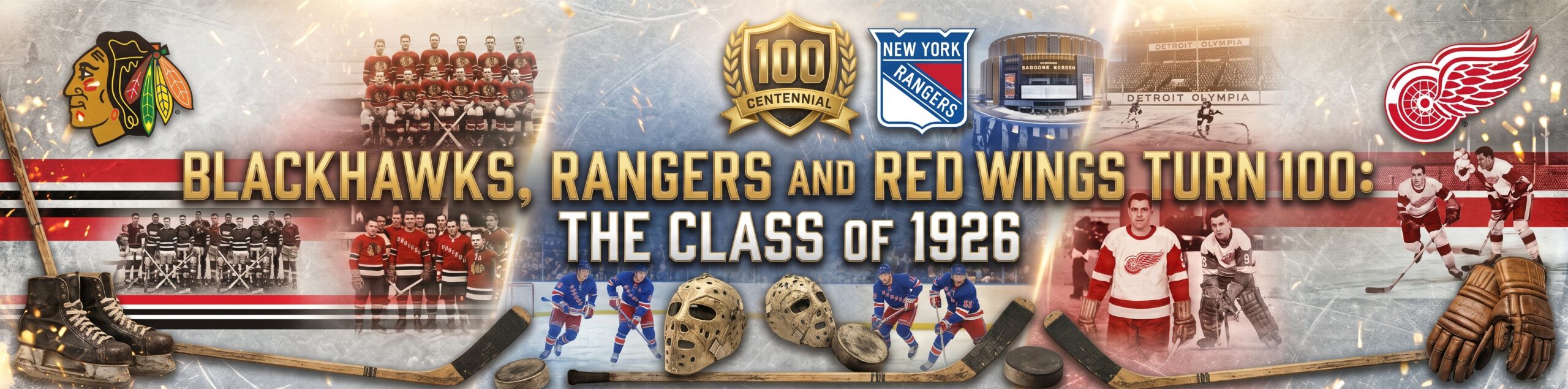 Featured image for “Blackhawks, Rangers and Red Wings Turn 100: The Class of 1926”